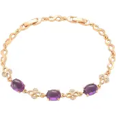 NAEMI Bracelet or / violet