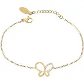 Faina Bracelet or / transparent