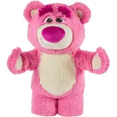 Mattel Peluche Disney Pixar Toy Story Lotso avec son, ours en peluche d'environ 35 cm, bourdonne, trille et glousse, JDG82