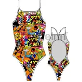 Turbo Total Caos Swimsuit Multicolore 7-8 Years Fille