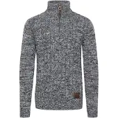 !Solid Pull-over 'Pankraz' bleu / bleu chiné
