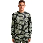 Burton Midweight Crew baselayer à manches longues Vert,Noir L Hommes Vert,Noir L