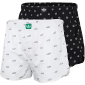 Adidas Boxers 'Comfort Cotton Woven' noir / blanc