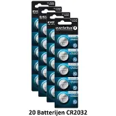 EverActive Batteries bouton CR2032 au lithium, 3V, lot de 100
