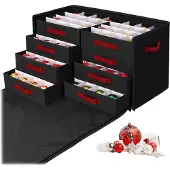 Relaxdays Weihnachtskugel Aufbewahrungsbox