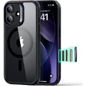 ESR Classic Hybrid HaloLock (Apple iPhone 17), Coque pour téléphone portable, Noir, Transparent