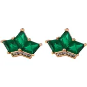 Gaya Boucles d'oreilles or / vert