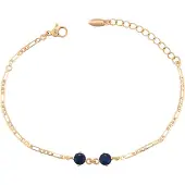 NAEMI Bracelet bleu marine / or