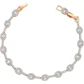 Faina Bracelet or / transparent