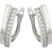 NAEMI Boucles d'oreilles argent / blanc