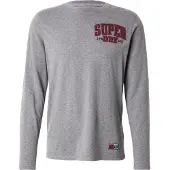 Superdry T-Shirt 'Vintage Athletic' gris chiné / bordeaux
