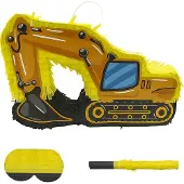 Relaxdays Pinata Set Baustelle mit Stab & Maske (1 pcs)