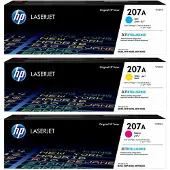 HP 207A TONERCARTRIDGE - RAINBOWKIT - Cyan/Magenta/Geel (HP207akit)