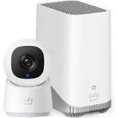 Eufy C220 + HomeBase S380 (2304 x 1296 Pixels), Caméra réseau, Blanc