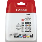 Canon Multipack 2024c007 Pgi-580xl/cli-581 Noir-cyan-magenta-jaune (2024c007)