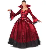 MOM Queen Vampiress Costume Rouge XL Enfants