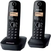 Panasonic Téléphone sans fil duo dect noir - - KX-TG1612FRH -