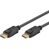 Goobay Câble DisplayPort 4K (3 m) - GOOBAY - Transmission vidéo optimale - 3D - Connecteurs DisplayPort mâle
