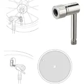 Topeak Pompes accessoires Pressure Rite Argent