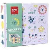 APLI Kids Jeu créatif avec autocollants, Animaux, 3 ans et +,