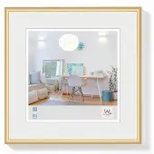 Walther design Cadre Photo Plastique New Lifestyle 20x20 cm Couleur or