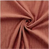 Douceur d'intérieur Parure de lit - - ANGELIA - Gaze de coton - 260 x 240 cm - Terracotta