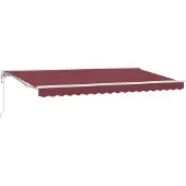 vidaXL Cadre d'auvent rouge bordeaux 350 x 200 cm