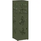 vidaXL Porte-parapluie Olive 15,5 x 15,5 x 49 cm Acier