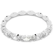 Swarovski Bague Vittore, Taille Marquise, Blanche, Métal Rhodié