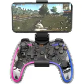 Havit Contrôleur sans fil G180BT (blanc) (Android, iOS, PC, PS3, PS4, Switch, Xbox 360, Xbox One S, Xbox One X), Manette, Transparent, Blanc