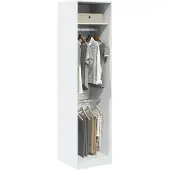 vidaXL Armoire blanche 50x50x200 cm Bois composite