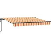 vidaXL Store rétractable jaune 350 x 200 cm Tissu