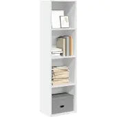 vidaXL Bibliothèque blanc 40x30x152 cm bois d'ingénierie