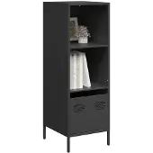 vidaXL Highboard noir 35x39x103,5 cm acier
