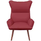 vidaXL fauteuil Bordeaux 69 x 74 x 93 cm Cuir artificiel
