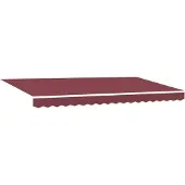 vidaXL Store rétractable Bordeaux 350 x 200 cm Tissu