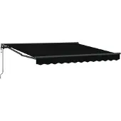 vidaXL Cadre d'auvent noir 350 x 250 cm