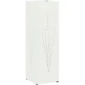 vidaXL Porte-parapluie Blanc 15,5 x 15,5 x 49 cm Métal