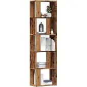 vidaXL Bibliothèque vieux bois 45x24x159 cm bois d'ingénierie