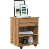 vidaXL Armoire roulante chêne artisanal 46x36x59 cm bois d'ingénierie