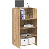 vidaXL Comptoir de réception Artisan-Chêne 55x50x103,5 cm Bois composite