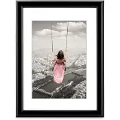 Hama Cadre photo - Swing - Noir - 40 x 50 cm - Plastique - Design contemporain