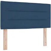 vidaXL Tête de lit LED avec bandes lumineuses LED bleues 100 cm Tissu