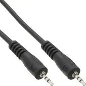 InLine - Câble audio - jack micro stéréo mâle pour jack micro stéréo mâle - 2 m - noir