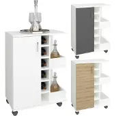 VCM Chariots de cuisine | Rouleaux | Dimensions Chariots de cuisine env. H. 85 x W. 63 x D. 40 cm | espace de rangement suffisant | roulable | Chariot de service - Esilo M