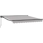 vidaXL Cadre d'auvent gris clair 300 x 250 cm