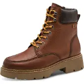 Tamaris Bottines à lacets cognac / brun foncé