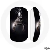 MANIACASE Souris Sans Fil - Batman - Moon Knight - USB Wifi Inclus - Compatible Mac et PC - Noir