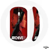 MANIACASE Souris sans fil - - Archive 81 - Rouge - Clé USB wifi incluse - Compatible Mac et PC