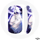 MANIACASE Souris Sans Fil - Jujutsu Kaisen - Gojo Satoru - USB Wifi Inclus - Compatible Mac et PC - Blanc